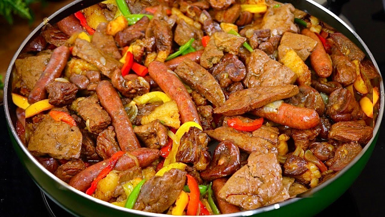 هنفطر إيه فالعيد؟ طاسات كبدة ولحوم  لا يمل منها + السلطات والصوصات (قلاية كبدة بالبصل - سجق مدخن)