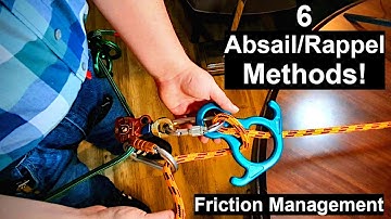 6 ABSAIL/RAPPEL Methods & FRICTION MANAGEMENT Techniques for FIGURE 8 Descender