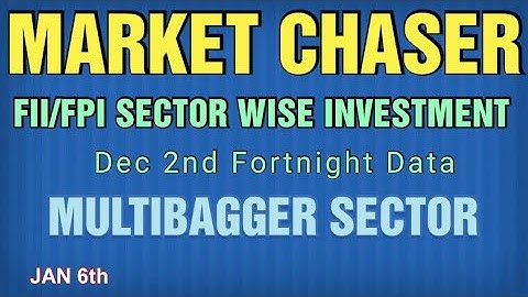 FII/FPI SECTOR WISE INVESTMENT DATA I DEC 2nd FORTNIGHT I