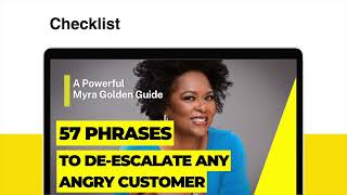 National Customer Service Week 2023 - Myra Golden - Six Ways to De-Escalate
