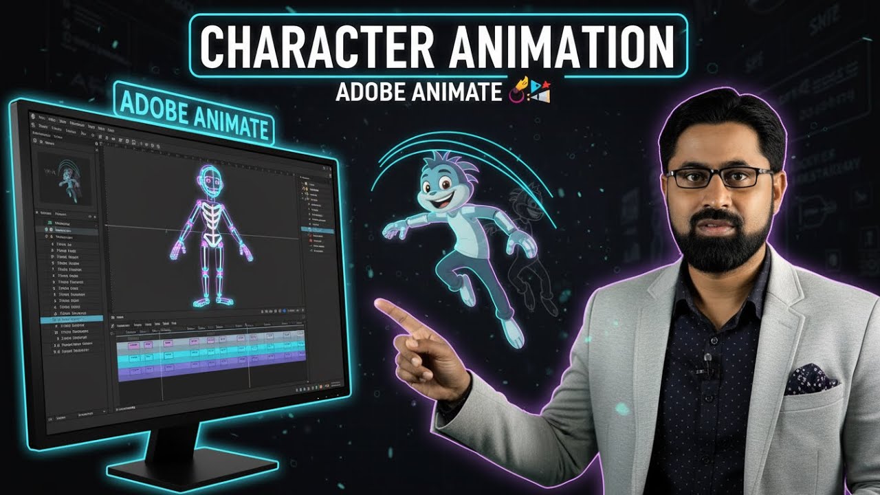 How to Animate Character in Adobe Animate | For YouTube Videos | - YouTube