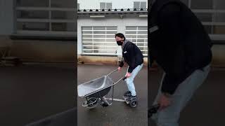 Get this kit instead of Segway! Wheelbarrow Electrification Kit from Japan
