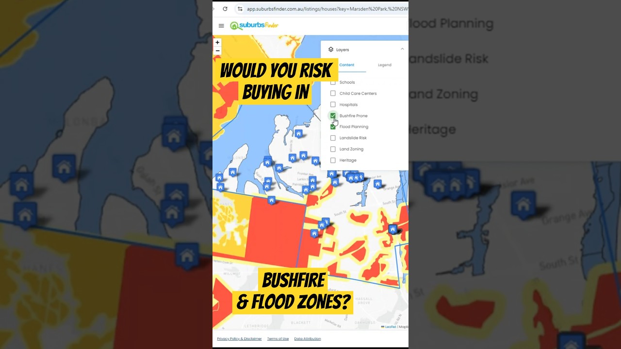 How I Avoid Flood + Bushfire Zones Before Buying