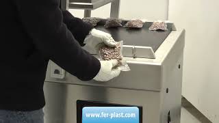 Sottovuoto ATM per confezionamento nocciole - Doppia vasca inox FPMV SWING 75 - www.fer-plast.com