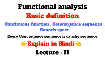 normlinear space , countinuous function , convergence function , Banach space / Functional analysis
