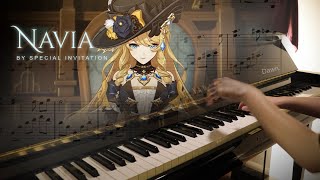 Navia: By Special Invitation Piano Arrangement + Sheet music | Genshin Impact