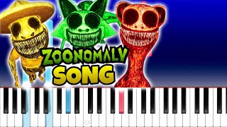 Zoonomaly - Nightmare in the Zoo (Piano Tutorial)