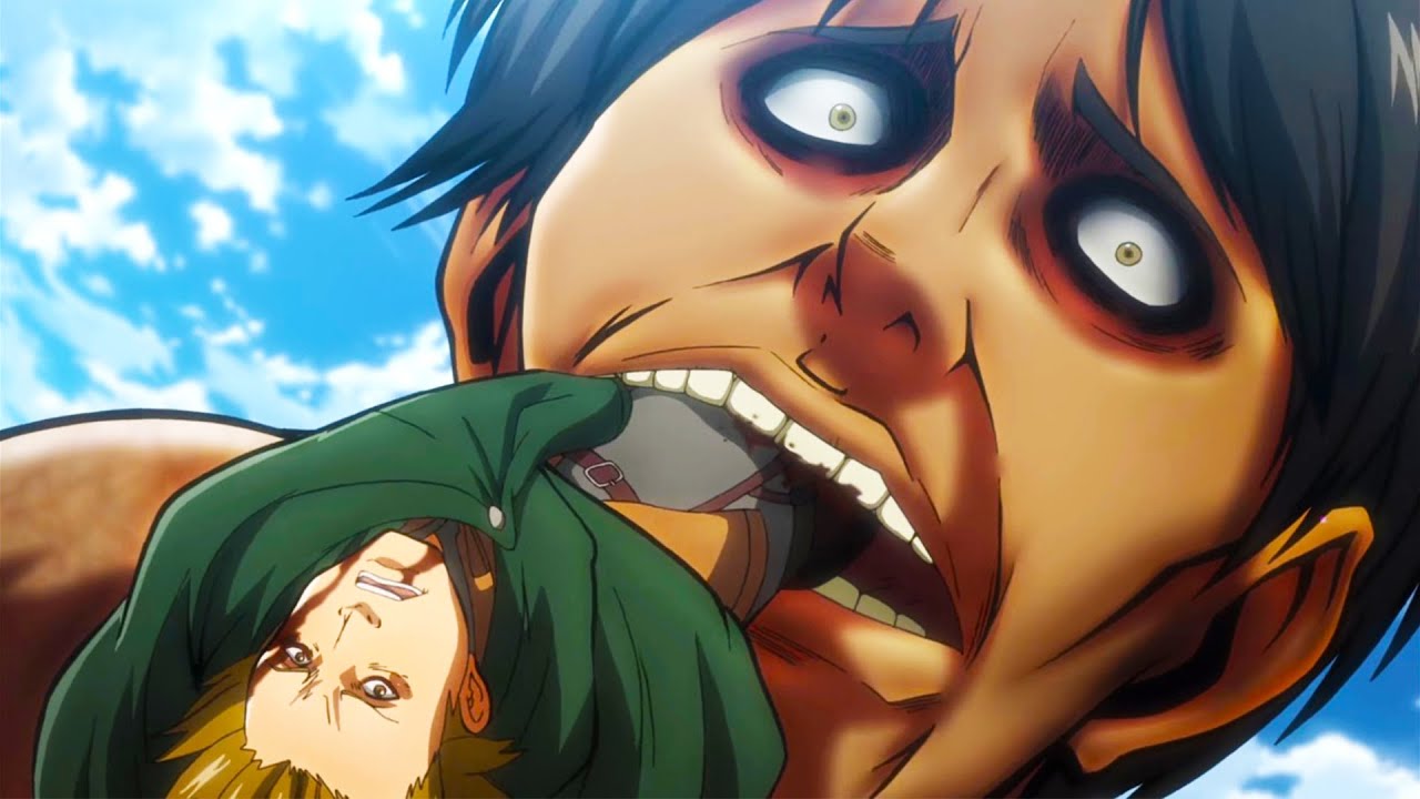 A titan eats their mother. Eren vows to find and destroy all the titans