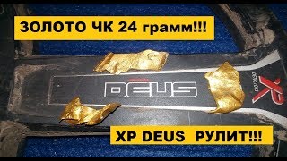 Поиск золота.  XP Deus нашел 24 грамм  золота ЧК!!!!