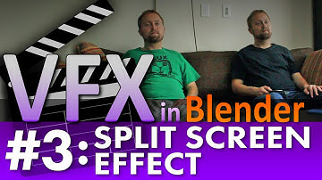 Blender VFX Tutorial #3: Split Screen Effect #b3d