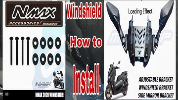 #nmax install long windshield and bracket
