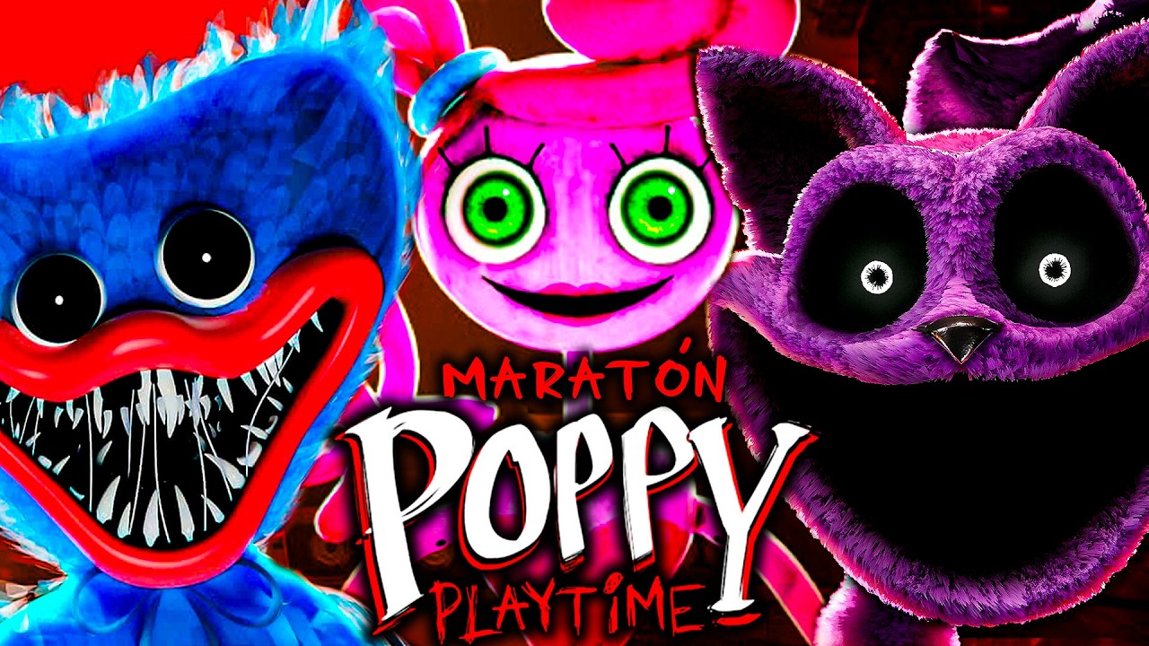 MARATÓN POPPY PLAYTIME 1, 2 Y 3 😱 SOY EL MÁS CAGADO Y ME PONGO A JUGAR ESTO 😨 MAÑANA EL 4 Y EL 5 💀