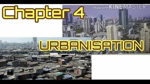URBANISATION  : PART 1