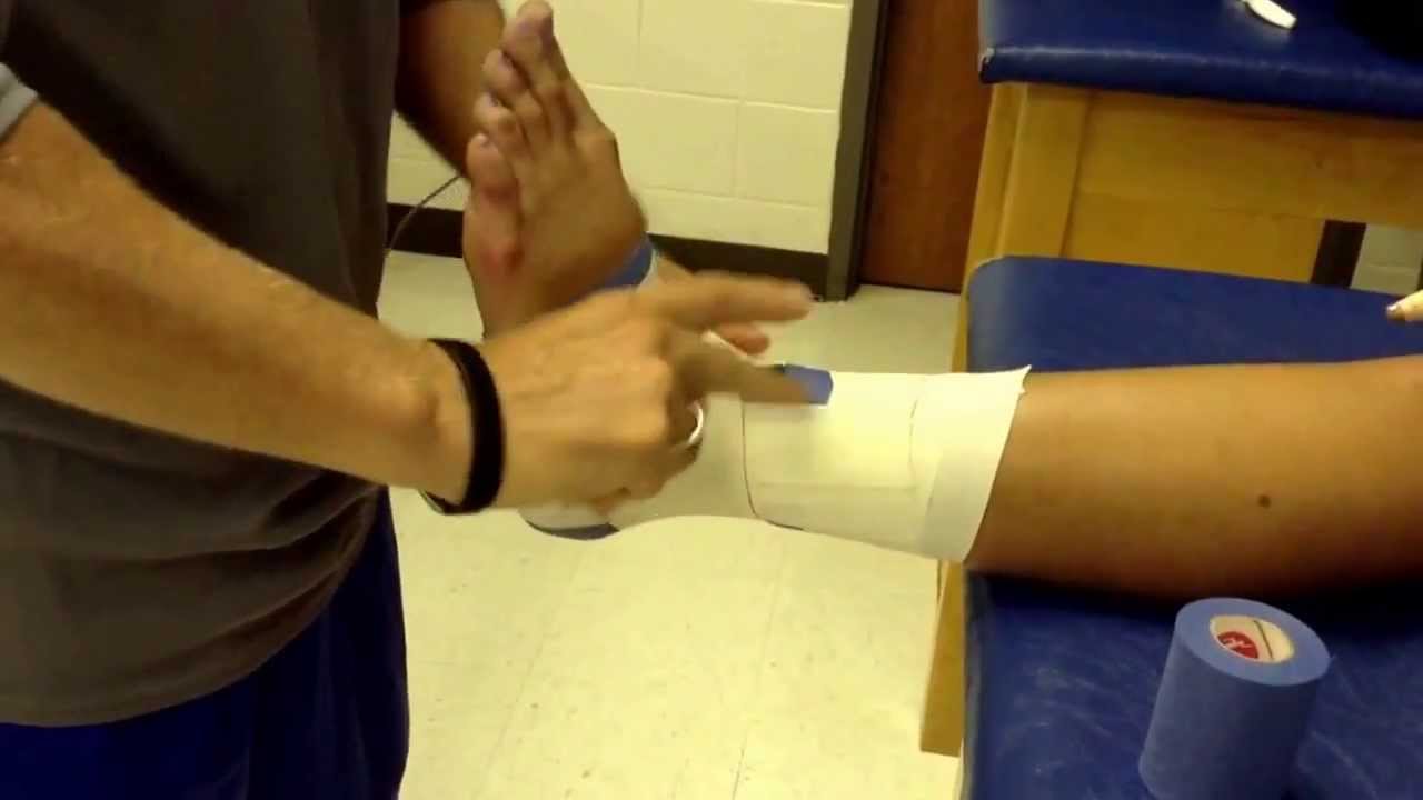 How to tape a sprained ankle | sport | Ankle sprains happen, but you can  return to active sports if you know how to tape like a licensed athletic  trainer. In this