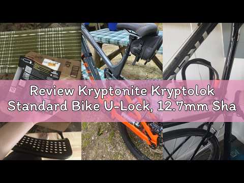 Review Kryptonite Kryptolok Standard Bike U-Lock, 12.7mm Shackle, 4ft Cable | Heavy Duty Anti-Theft