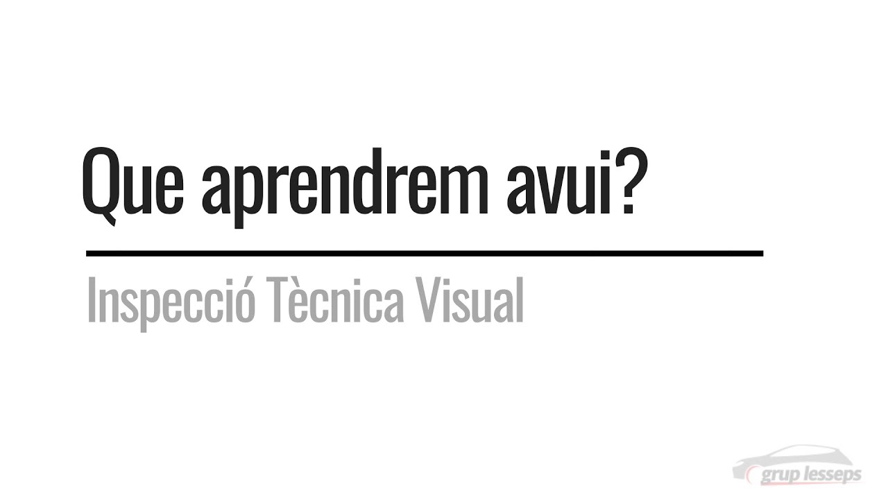 Inspecció tècnica visual