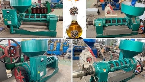 Palm kernel oil expeller machine, palm kernel oil press machine installation video