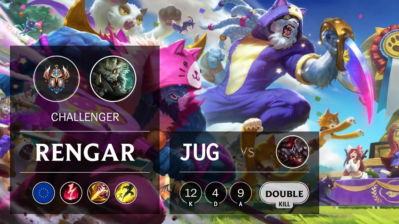 Rengar Jungle vs Shaco - EUW Challenger Patch 9.12