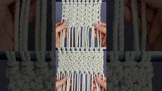 #macrameknots #squareknot #diy #handmade #crafttutorial #fabric #solidpiece #panel  #macrameknot