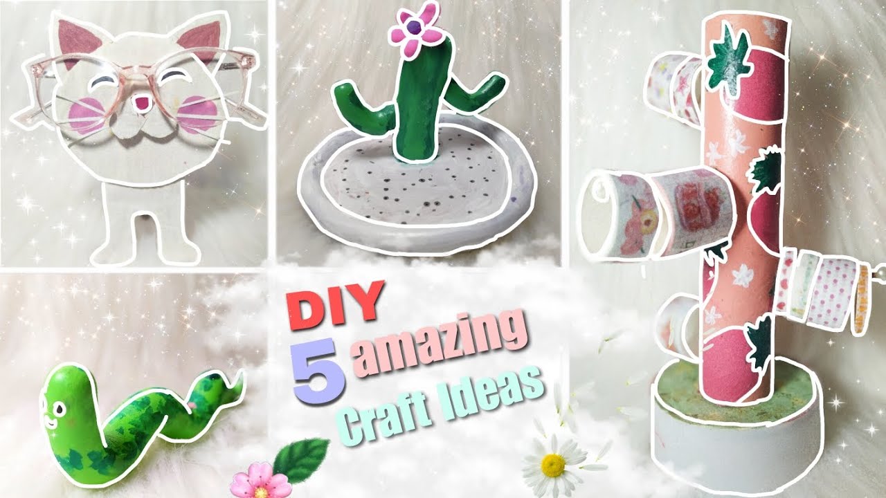 "5 Creative Stand 🔥 Ideas from Recycled Materials! | DIY Stand Making"