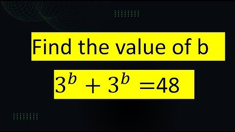 Japanese| Math Olympiad ll A Nice Exponential math problem #b=?.