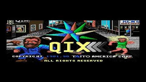 Apple IIgs Qix boot/attract (MESS 0.147 work in progress)