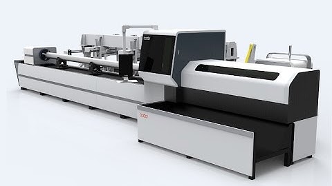 Auto Loading and Unloading Metal Tube Fiber Laser Cutting Machine from bodor laser