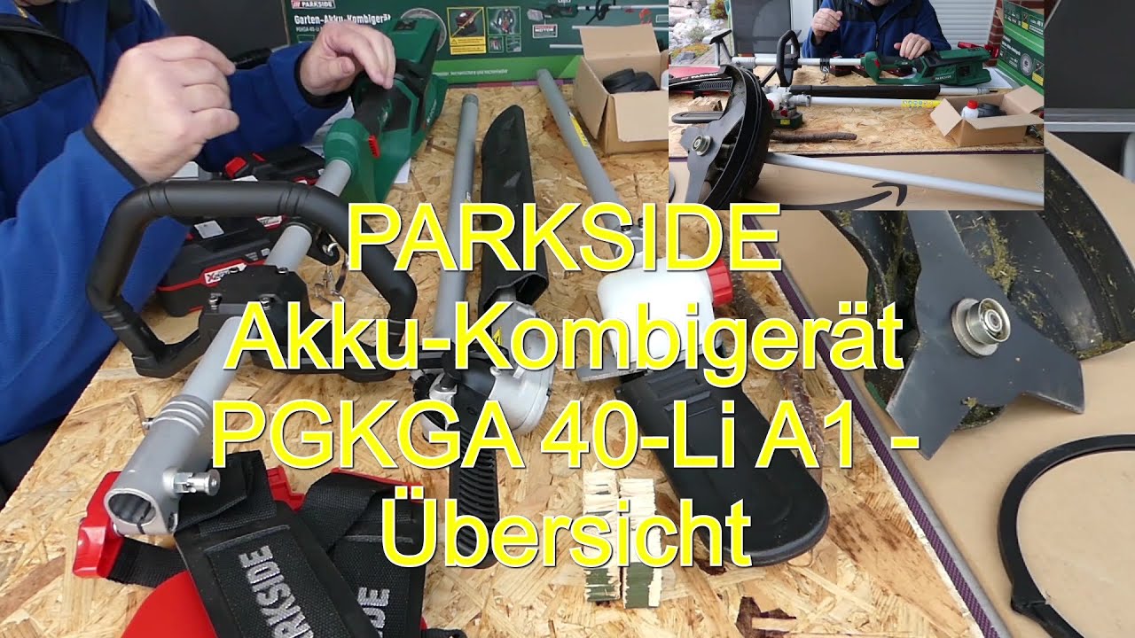 PARKSIDE Akku Kombigerät PGKGA 40-Li A1 - Übersicht - Zusammenfassung -  YouTube