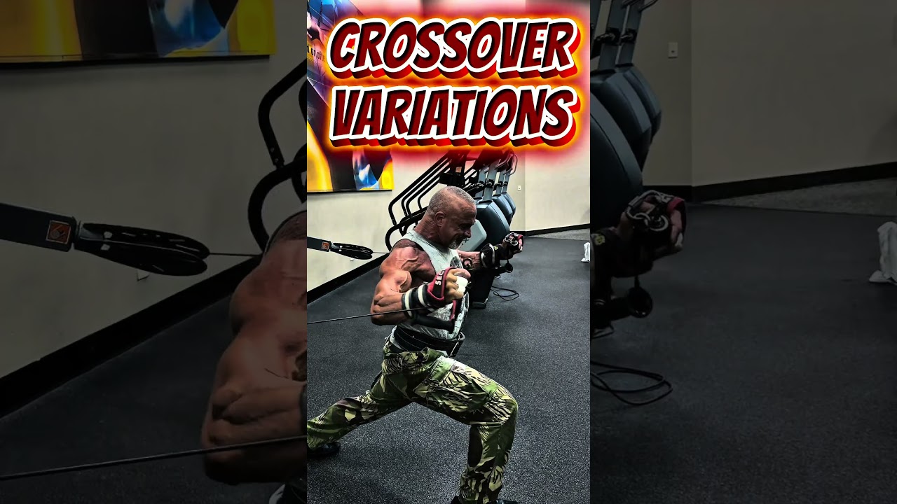 CROSSOVER VARIATIONS FOR PECS #PECS #workout #motivation #muscle #workouttips