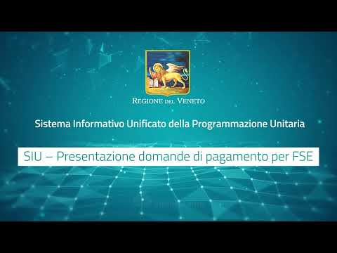 SIU RV Presentazione domande di pagamento per FSE