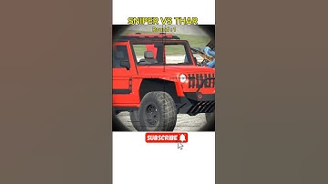 SNIPER VS THAR | Epic Showdown in Indian Bike Driving 3D #ytshorts  #gaming  #shorts  #gta