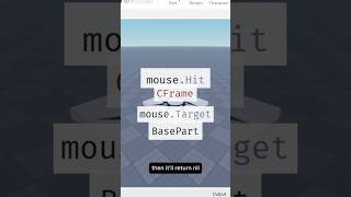 Mouse Raycasting in Roblox Studio Explained! #scripting  #foryou  #robloxscripting  #robloxtutorial