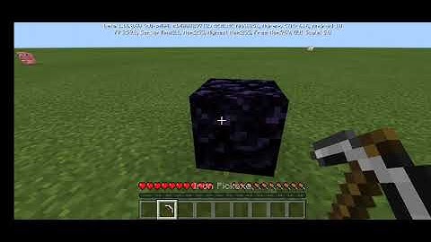 How to break obsidian with iron pickaxe