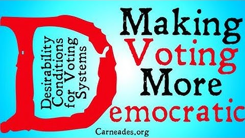 Making Voting More Democratic (Desirability Criteria)