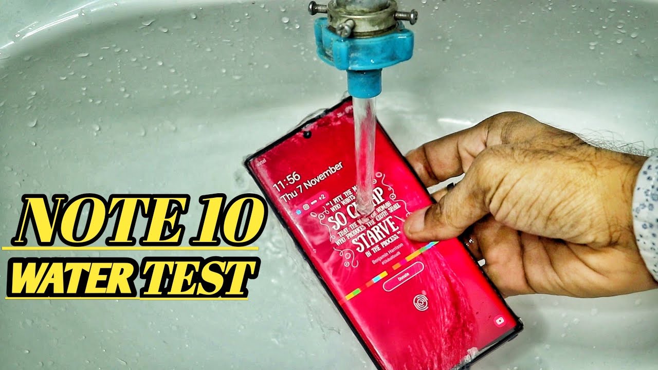 Samsung Galaxy Note 10 Plus Water Test 