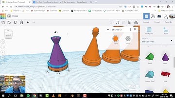 Chess Pieces in Tinkercad