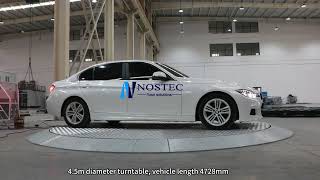 Smooth rotation car display turntable for sedan screenshot 5