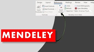 Mendeley Reference Manager: How to use Mendeley for Referencing in Microsoft Word