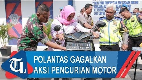 Polantas Gagalkan Pencurian Motor | Tribun Lampung News Video
