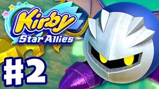 Kirby Star Allies - Gameplay Walkthrough Part 2 - Planet Popstar 100% Meta Knight! (Nintendo Switch)