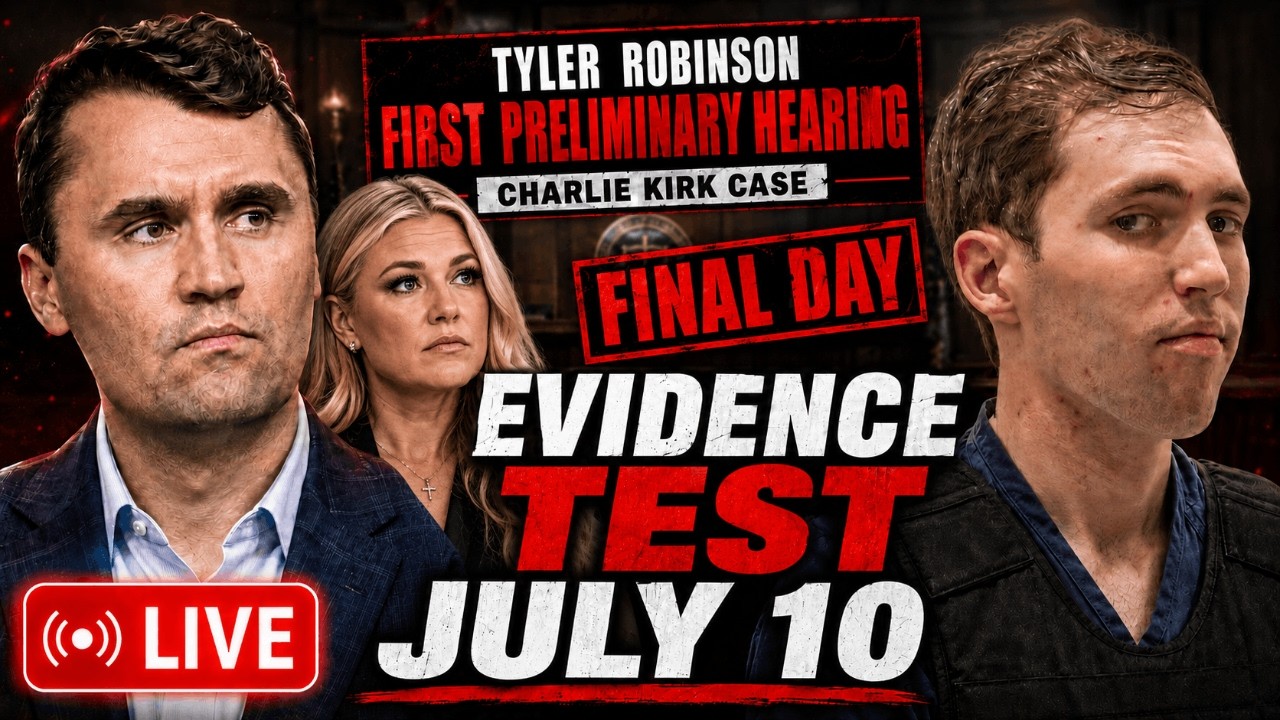 🔴 LIVE: Tyler Robinson’s Next BIG Court Test: Will the Evidence Hold? | July 10th @ 9:30AM CDT
