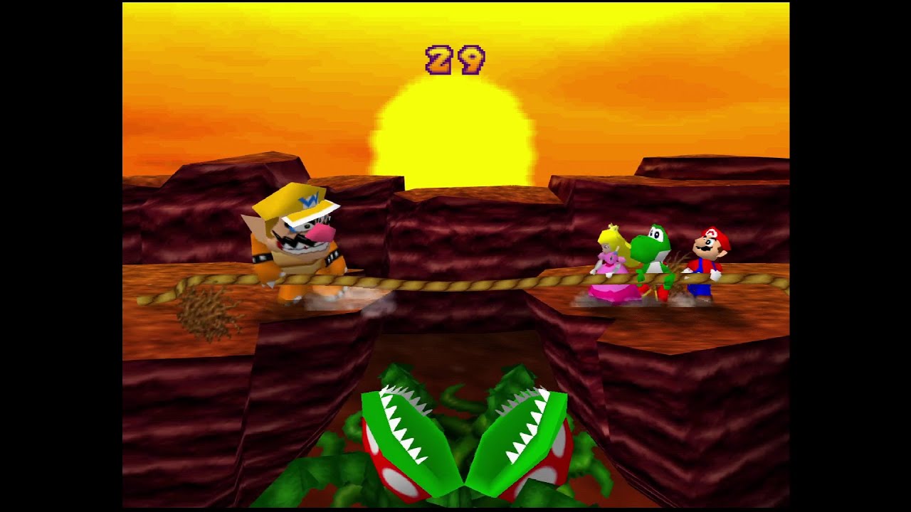 mario party 1 & 2 with king krabz (he bled)