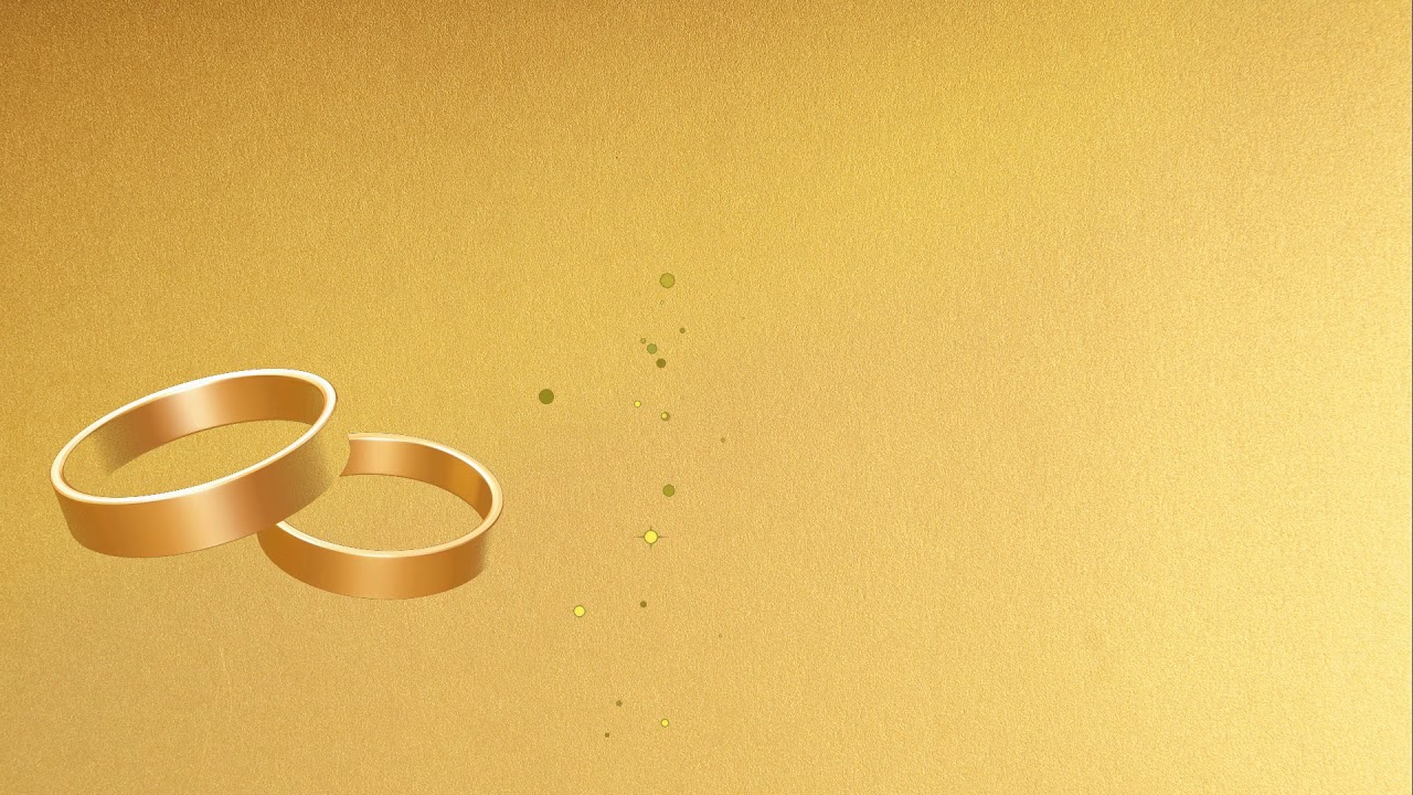 Wedding Rings Motion Background Wedding Background Video For After