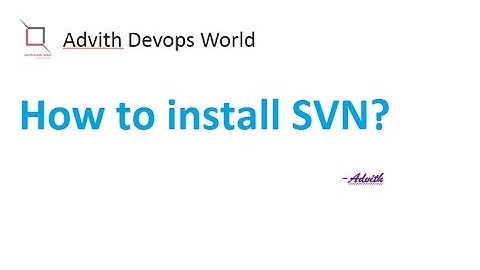 How to install SVN in Windows?