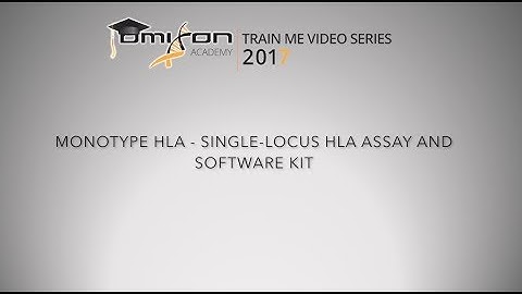 Monotype HLA - Single-locus HLA Assay and Software Kit