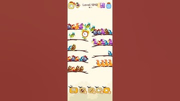 Bird sort calar game leval 1342 #leveldesign #playgaming #colorgame #gameplay #colorconcept #video