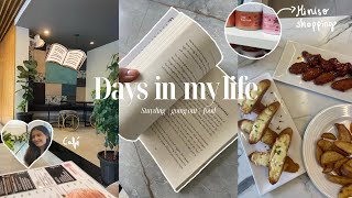 Days in my life🧸| going to MINISO & café,study vlog and more |