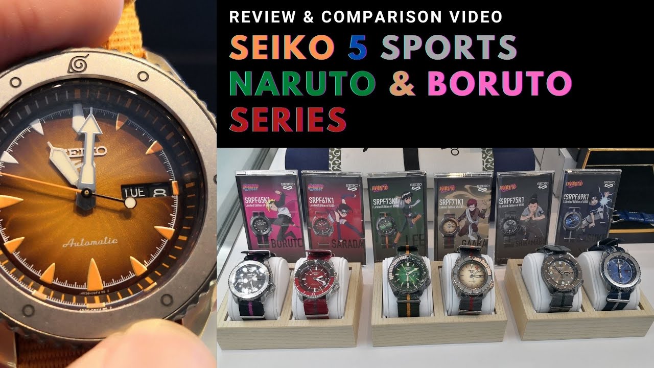 Seiko 5 Sport Naruto & Boruto Series - Limited Edition - YouTube