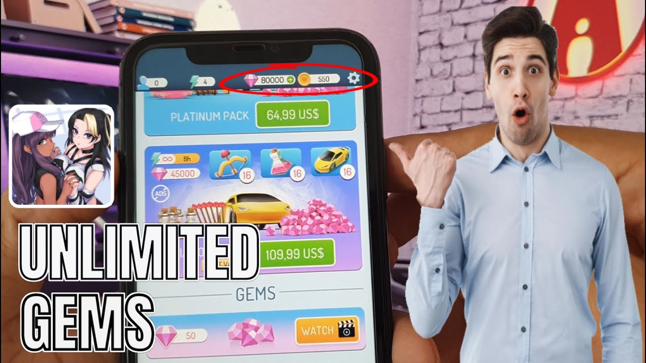 Eroblast Waifu Dating Sim Mod Apk How To Get Gems Hack Ios/Android