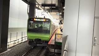 E235系トウ01編成 山手線新宿、池袋方面行きが渋谷に到着するシーン